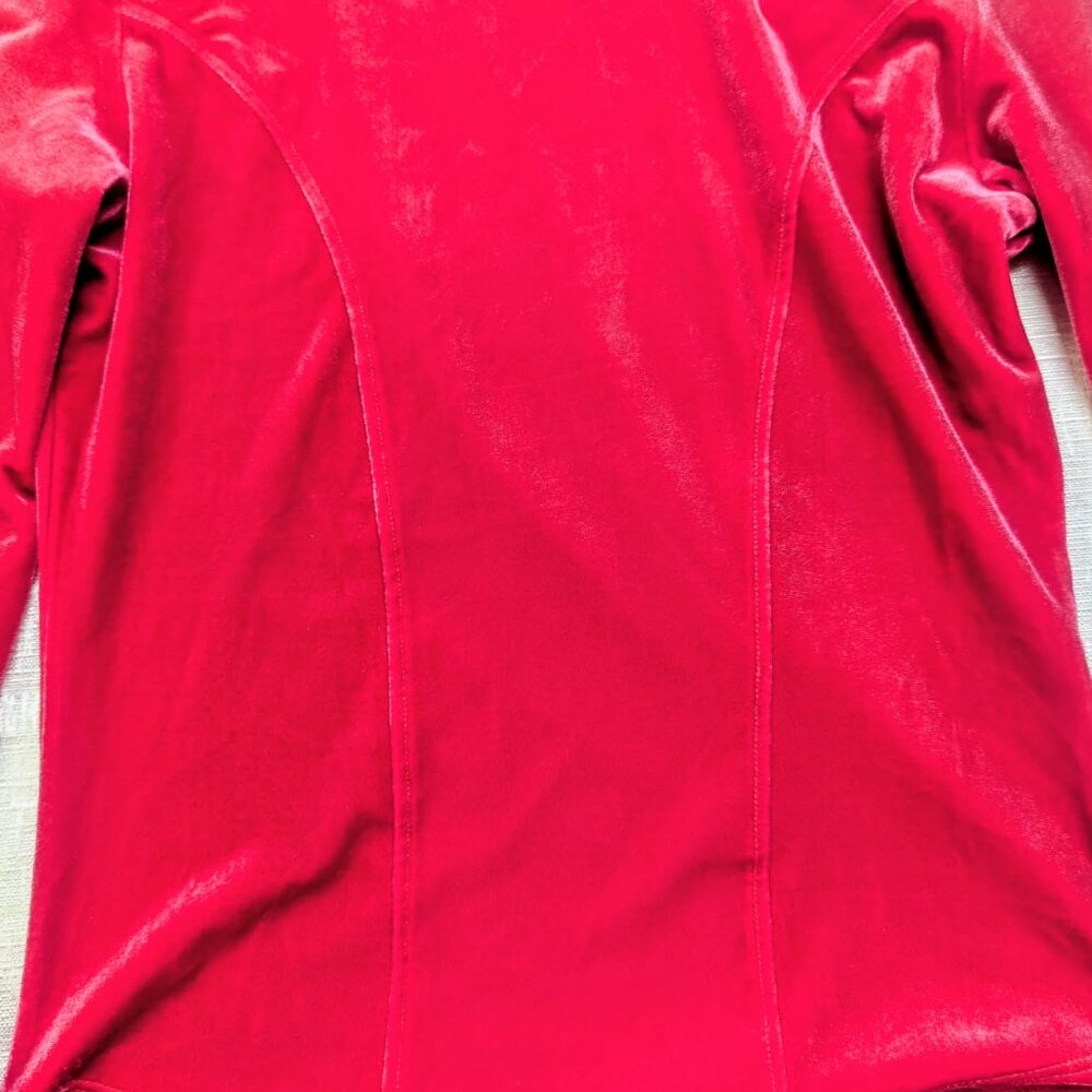 Like-New Icône Pink Velvet Turtleneck Top – Medium, No Flaws - Picture 5 of 7